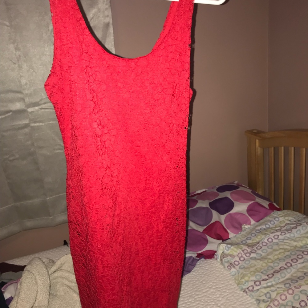 tight red dress